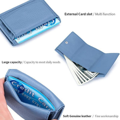 ✨Last Day 49% OFF✨New Genuine Leather RFID Blocking Card Holder Organizer Pocket Mini Wallet Buy 2 Get Free Shipping Today