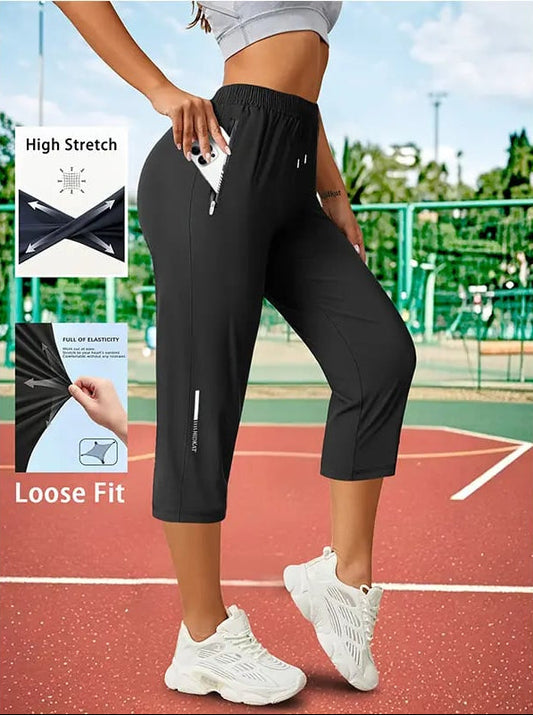 Women’s Capri Pants – Loose Fit, Breathable Summer Stretch