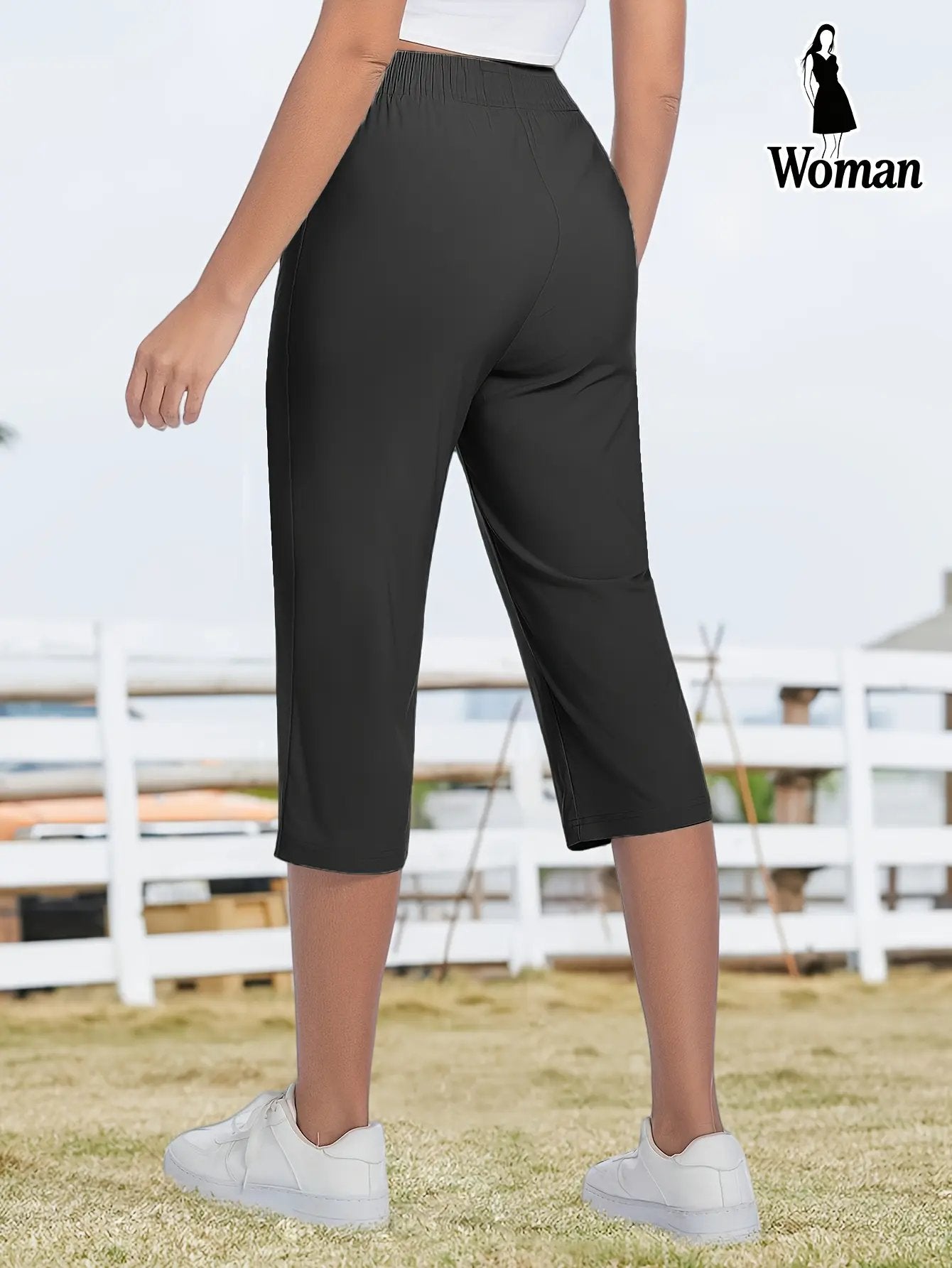Women’s Capri Pants – Loose Fit, Breathable Summer Stretch