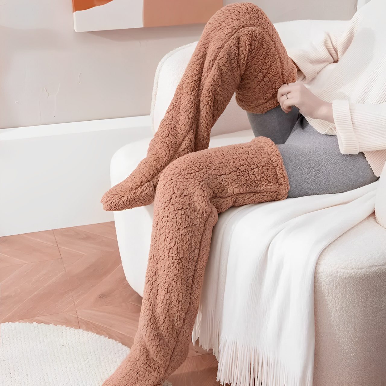 Plush Knee High Socks