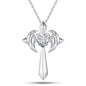Angel Wings Cross Necklace Gift