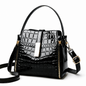 Limited-time 50% off🔥Shiny crocodile-print handbag with gold hardware