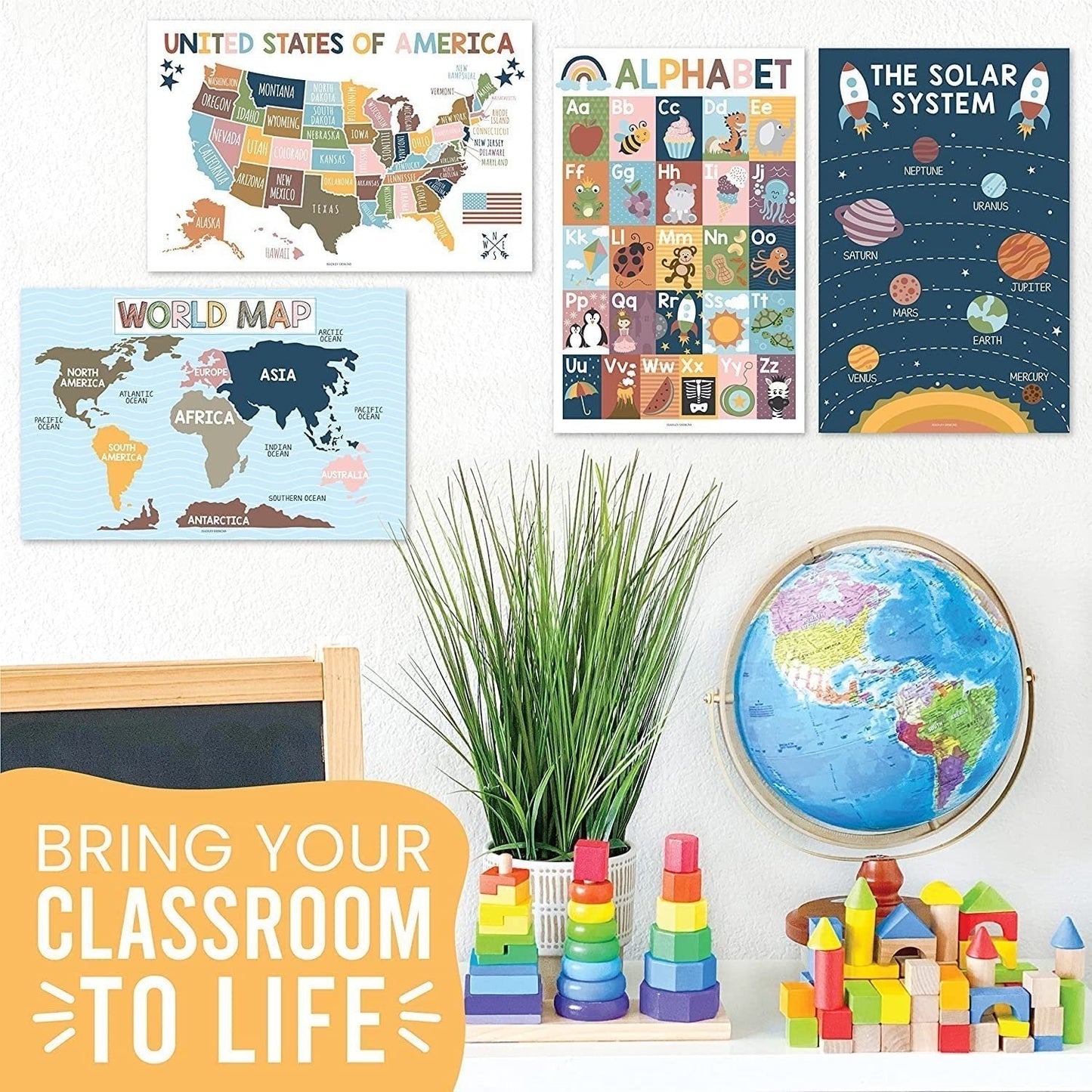 🔥50% OFF | PRESCHOOL LEARNING POSTER SET 📚