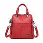 High Quality PU Leather Backpack Women Shoulder Bags Multifunction Travel Backpack