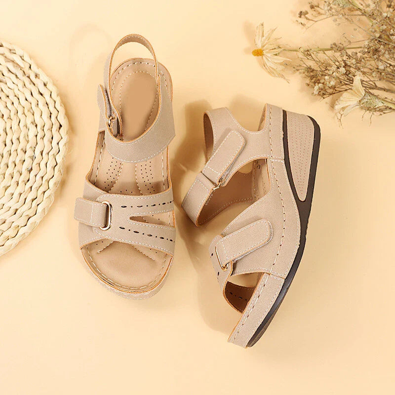 Women's wedge straps Open Toe Walking Shoes