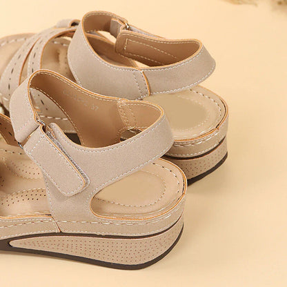 Women's wedge straps Open Toe Walking Shoes