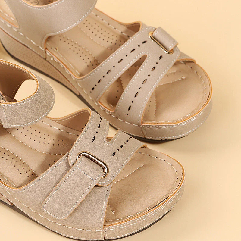 Women's wedge straps Open Toe Walking Shoes