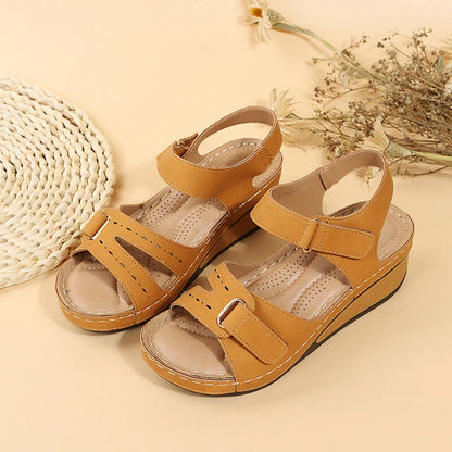 Women's wedge straps Open Toe Walking Shoes