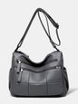 Soft Leather Multi-Compartment Tote